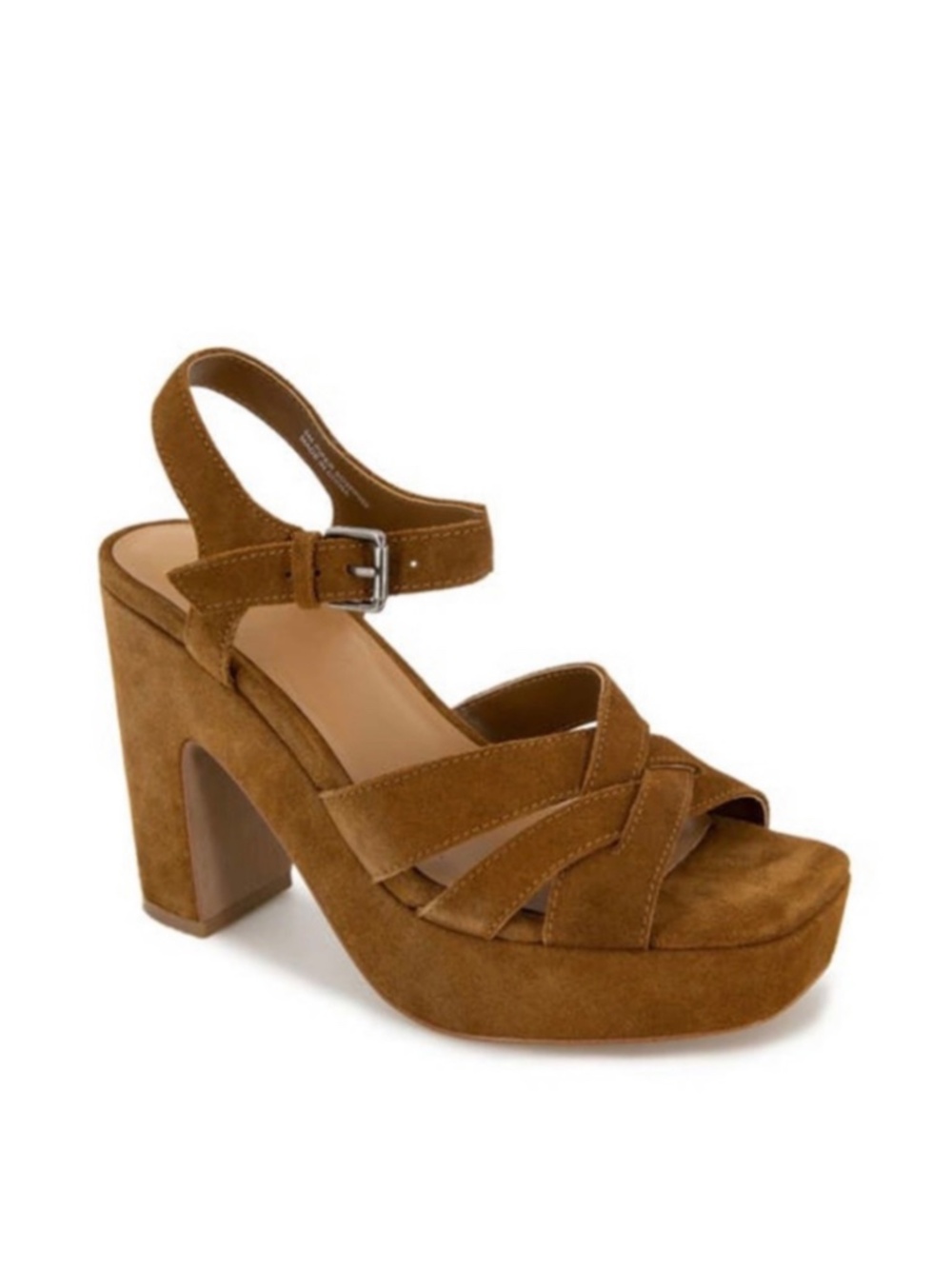 Splendid Piper Suede Platform Heels in Brown